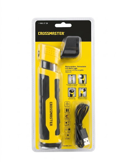Linterna Led Recargable Retráctil