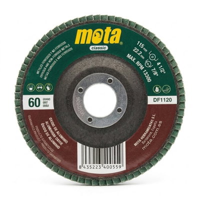 FLAP OXIDO ALUMINIO 115MM #60 MOTA