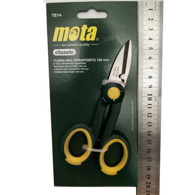 TIJERA MULTIUSO ACERO 140MM MOTA