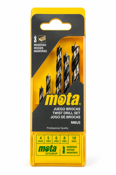 JUEGO 5 BROCAS MADERA MOTA MMJ5