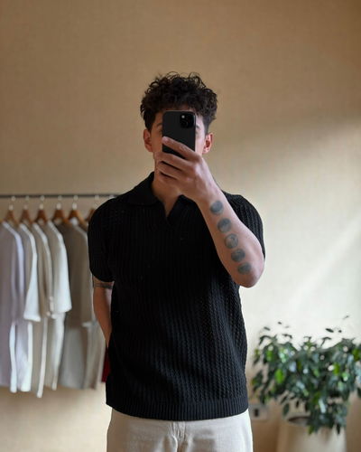 Chomba oversize tejida