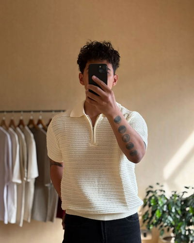 Chomba oversize tejida