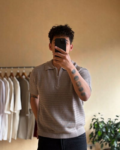 Chomba oversize tejida