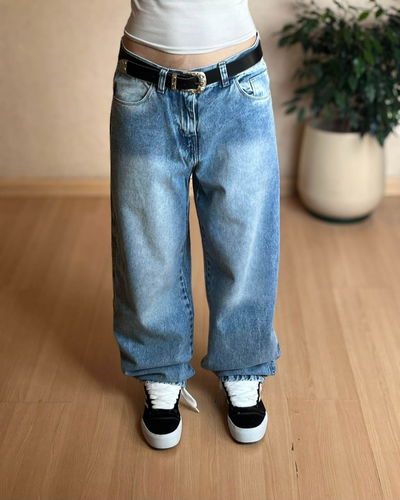 Jean baggy dama