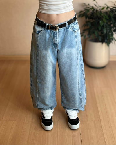 Jean baggy dama