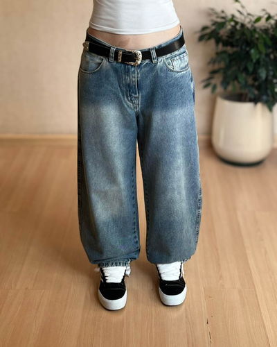 Jean baggy dama