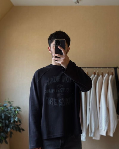 Remera boxy tejida