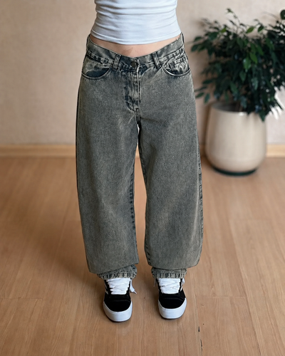 Jean baggy dama