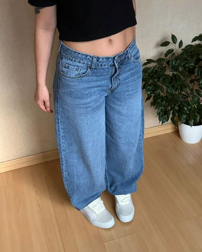 Jean baggy dama