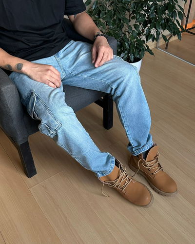 Jean mom cargo