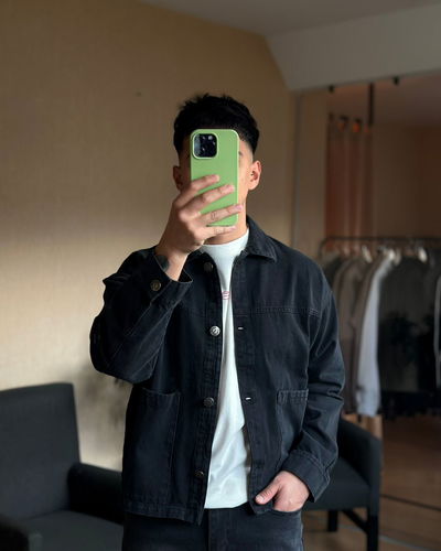 Campera de jean boxy