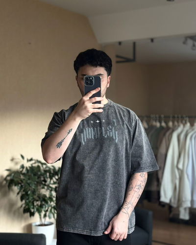 Remera washed oversize 