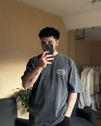 Remera washed oversize 