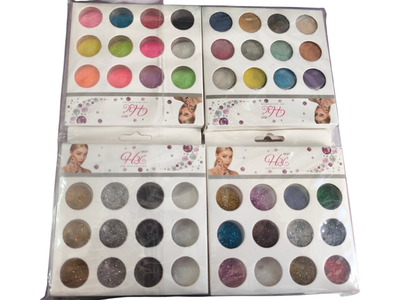 GLITER DE COLORES X12 UNIDADES