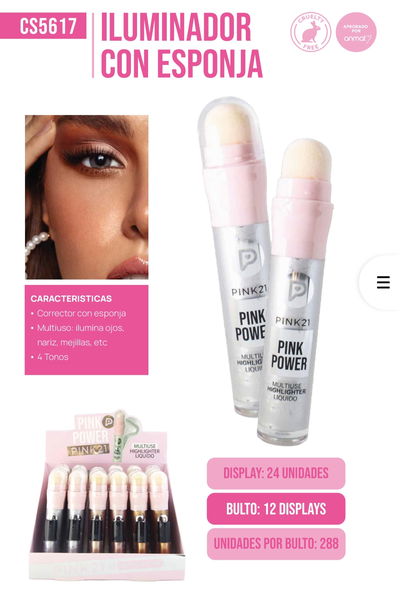 iluminador liquid pink21