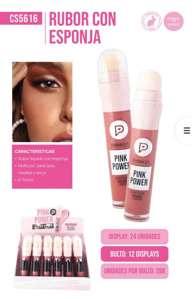 rubor liquidor pink21