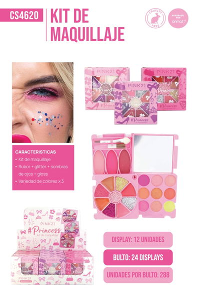 KIT MAQUILLAJE PINK21
