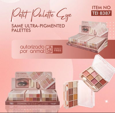 PALETA DE SOMBRAS, 8 COLORES 