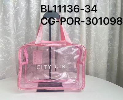 CARTERA DE MANO TRANSPARENTE