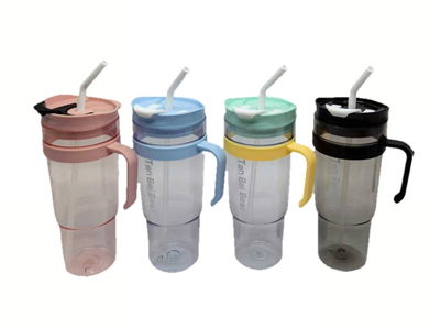 VASO CON SORBETES Y PICO