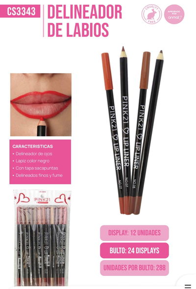 DELIÑADOR DE LABIOS X12