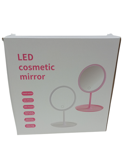 ESPEJO CUADRADO CON LUZ Y BANDEJA