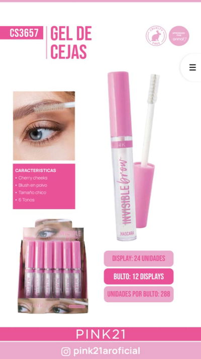 MÁSCARA DE PESTAÑAS TRANSPARENTE