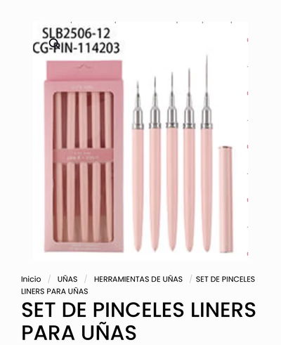 SET PINCEL LINER X5u