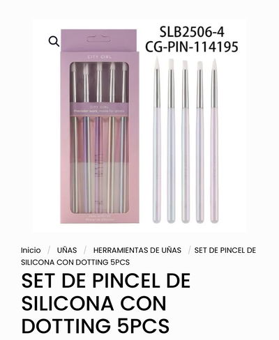 SET PINCEL SILICONA