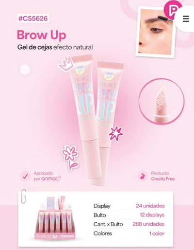 Gel transparente para cejas de Pink 21