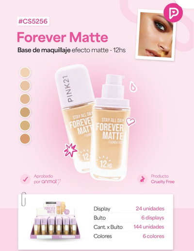 Base Liquida Matte de Pink 21