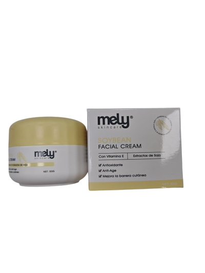 Crema Facial con Vitamina C y Extractos de Soja de Mely