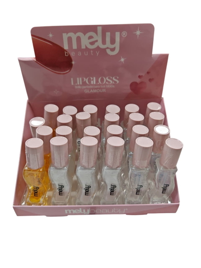 Lipgloss brillo perlado para labios de Mely