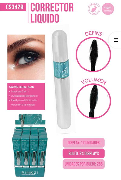 MASCARA DE PESTANA DOBLE VOLUMEN