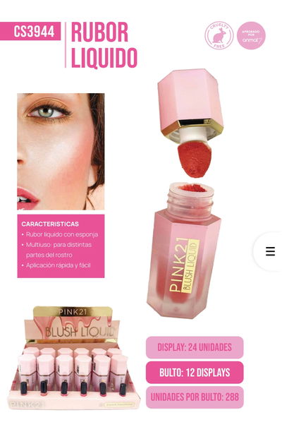 BLUSH LIQUIDO CON APLICADOR 
