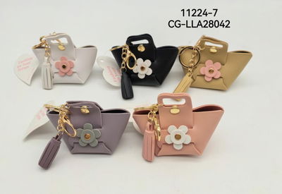 LLAVERO MINI BAG FLORES