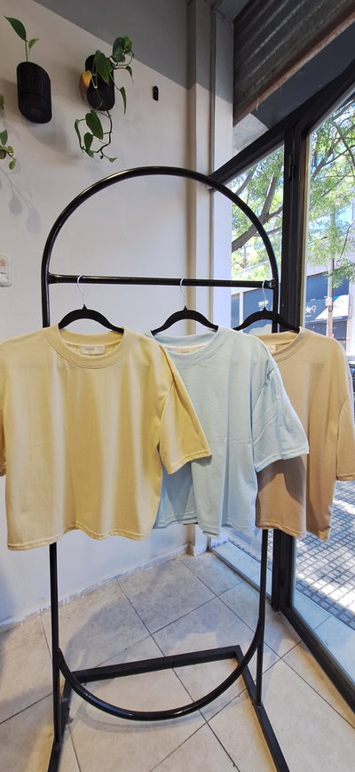 Remera Boxy Lisa Algodón Premium