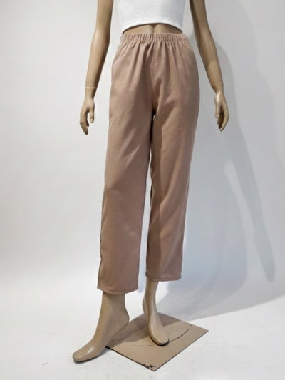 Pantalón recto de lino