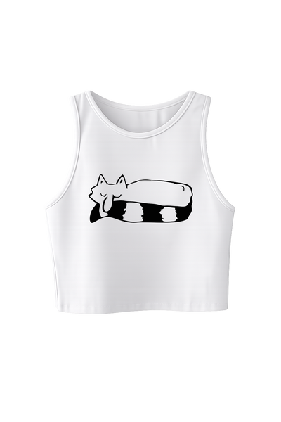 Top blanco gatito sumo