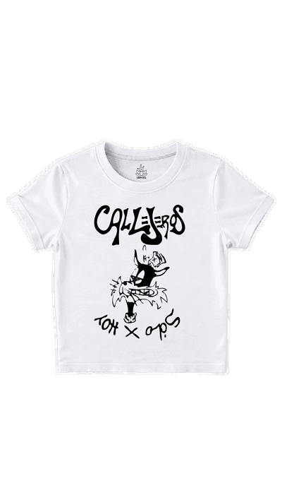Baby tee blanca soloxhoy callejeros 