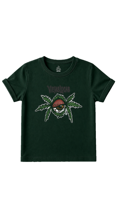Baby tee verde viejas retro