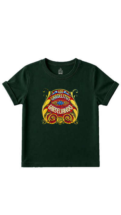Baby tee verde gardeles fileteado
