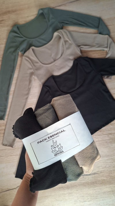Pack esencial CEMENTO-CREMA-NEGRO