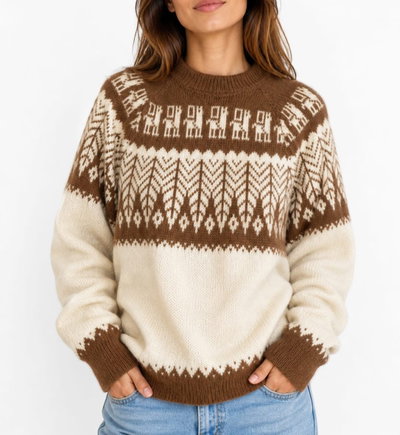 Sweater norte tostado