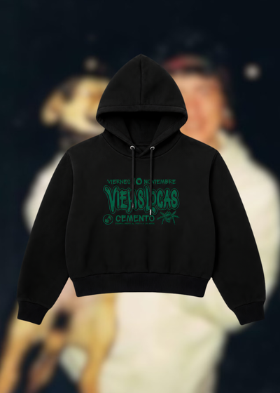 Buzo crop viejas afiche