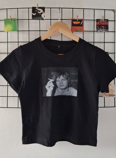 Baby tee TALLE M mick jagger sin fallas.
