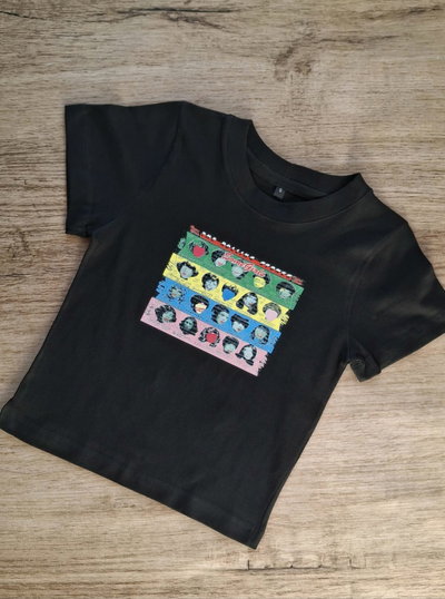 Baby tee TALLE S estampa minifalla