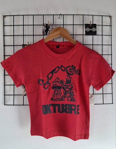 Baby tee oktubre roja talle S