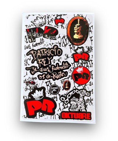 Plancha stickers Patricio rey 