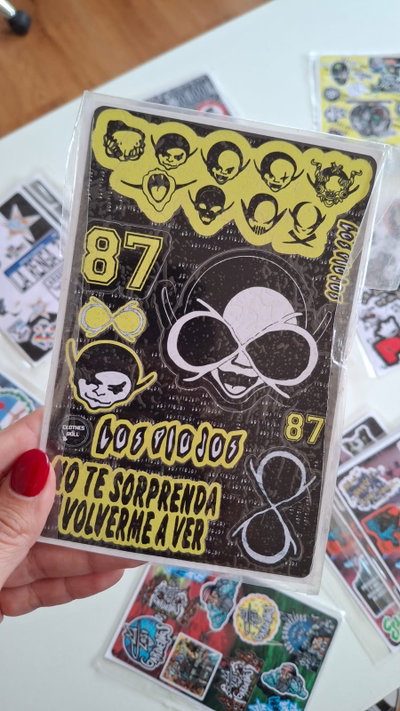 Plancha stickers los piojos 